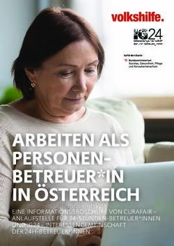 ARBEITEN ALS PERSONEN BETREUER*IN IN &Ouml;STERREICH - EINE INFORMATIONSBROSCH&Uuml;RE VON CURAFAIR - ANLAUFSTELLE F&Uuml;R 24-STUNDEN-BETREUER*INNEN UND IG24 ...