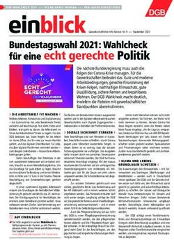 F&uuml;r eine echt gerechte Politik - Bundestagswahl 2021: Wahlcheck