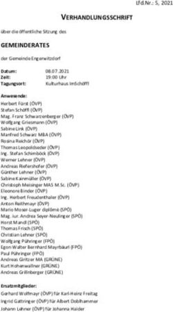VERHANDLUNGSSCHRIFT - Gemeinde ...