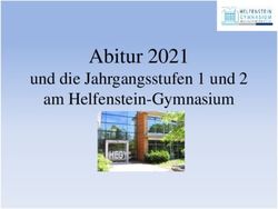 Abitur 2021 und die Jahrgangsstufen 1 und 2 am Helfenstein-Gymnasium