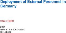Deployment of External Personnel in Germany - Happ / Habbe 2021 ISBN 978-3-406-74560-7 C.H.BECK - Soldan