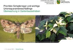 Priorit&auml;re Schaderreger und wichtige Unionsquarant&auml;nesch&auml;dlinge &Uuml;berwachung in Gartenbaubetrieben