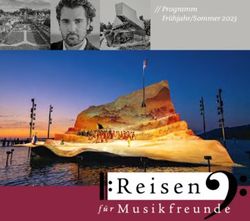 Programm Fr&uuml;hjahr/Sommer 2023 - ADAC Musikreisen