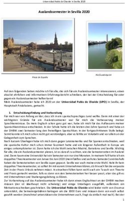 Auslandssemester in Sevilla 2020 - DHBW Heidenheim