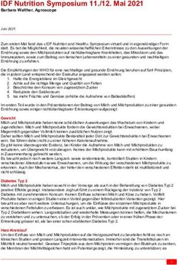 IDF Nutrition Symposium 11./12. Mai 2021 - Barbara Walther, Agroscope