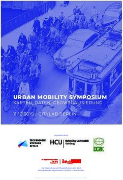 URBAN MOBILITY SYMPOSIUM - KARTEN, DATEN, GEOVISUALISIERUNG 11.10.2019 - CITYLAB BERLIN