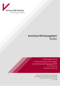Amtliches Mitteilungsblatt - 02/2021 Erg&auml;nzungsordnung zur Durchf&uuml;hrung von Pr&uuml;fungen unter Pandemiebedingungen (EOP) - Universit&auml;t Vechta