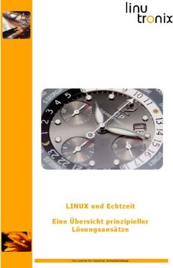 LINUX und Echtzeit Eine &Uuml;bersicht prinzipieller L&ouml;sungsans&auml;tze