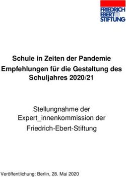 Schule in Zeiten der Pandemie Empfehlungen für die Gestaltung des Schuljahres 2020/21 - Stellungnahme der Expert_innenkommission der ...
