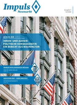Impuls Neumarkt INNEN- UND AUSSEN-POLITISCHE KONSEQUENZEN: EIN BERICHT AUS WASHINGTON - CSU Neumarkt