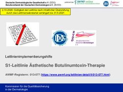 S1-Leitlinie Ästhetische Botulinumtoxin-Therapie ...