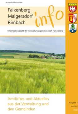 Falkenberg Malgersdorf - Amtliches und Aktuelles aus der Verwaltung und den Gemeinden - Verwaltungsgemeinschaft ...