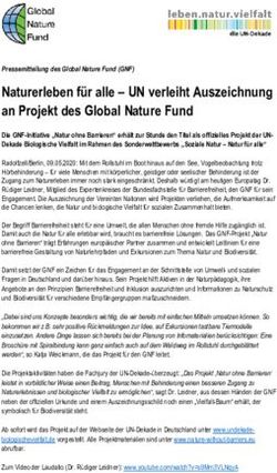Naturerleben für alle - UN verleiht Auszeichnung an Projekt des Global Nature Fund - Presseportal