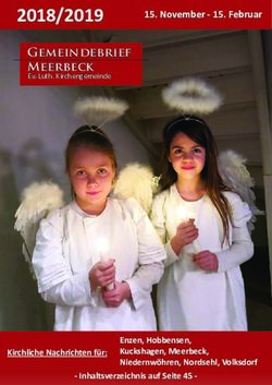 2018/2019 Gemeindebrief Meerbeck - Ev.-Luth. Kirchengemeinde - Luth. Kirchengemeinde Meerbeck