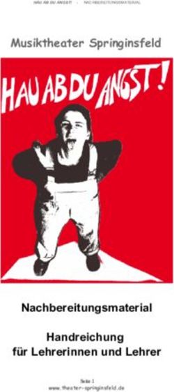 Musiktheater Springinsfeld - Nachbereitungsmaterial Handreichung für Lehrerinnen und Lehrer - theater ...