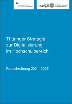 Th&uuml;ringer Strategie zur Digitalisierung im Hochschulbereich - Fortschreibung 2021-2025