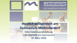 Herzlich willkommen am Gymnasium Marktoberdorf - Informationsveranstaltung zum &Uuml;bertritt ans Gymnasium 10. M&auml;rz 2020