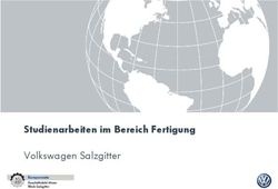 Studienarbeiten im Bereich Fertigung - Volkswagen Salzgitter