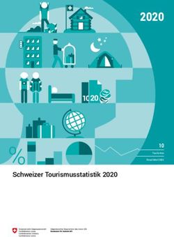2020 Schweizer Tourismusstatistik 2020 - Bundesamt f&uuml;r Statistik