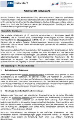 Arbeitsrecht in Russland - IHK D&uuml;sseldorf