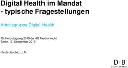 Digital Health im Mandat - typische Fragestellungen - Arbeitsgruppe Digital Health