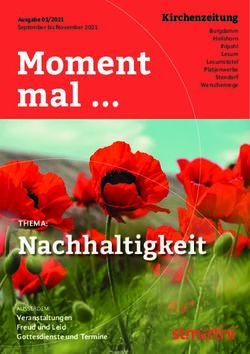 Moment mal - Nachhaltigkeit - Kirchenzeitung - Bremische Evangelische Kirche