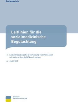 Leitlinien für die sozialmedizinische Begutachtung - Sozialmedizin - Deutsche ...