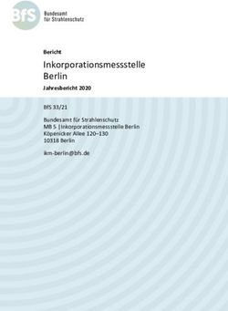 INKORPORATIONSMESSSTELLE BERLIN - BERICHT BFS 33/21 BUNDESAMT F&Uuml;R STRAHLENSCHUTZ MB 5 |INKORPORATIONSMESSSTELLE BERLIN K&Ouml;PENICKER ALLEE 120-130 ...