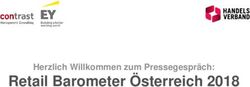 Retail Barometer &Ouml;sterreich 2018 - Herzlich Willkommen zum Pressegespr&auml;ch: Handelsverband &Ouml;sterreich
