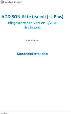 ADDISON Akte (tse:nit|cs:Plus) - Pflegeschreiben Version 1/2020 Ergänzung Kundeninformation