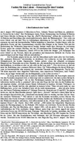 Fasten f&uuml;r das Leben - Kreuzzug f&uuml;r den Frieden