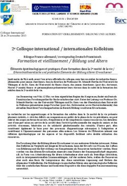 2e Colloque international / internationales Kollokium