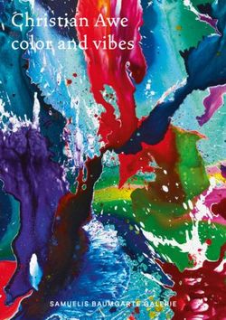 Christian Awe color and vibes - Samuelis Baumgarte Galerie