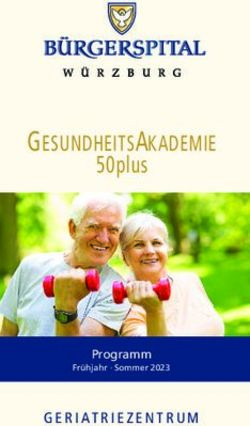 GESUNDHEITS AKADEMIE 50plus - Programm