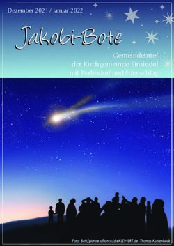 Jakobi-Bote Gemeindebrief der Kirchgemeinde Einsiedel mit Berbisdorf und Erfenschlag