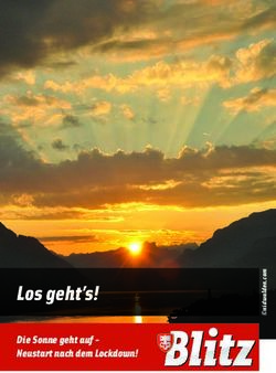 Los geht's! Die Sonne geht auf - Neustart nach dem Lockdown! - DAS Nidwaldner Informations-Magazin