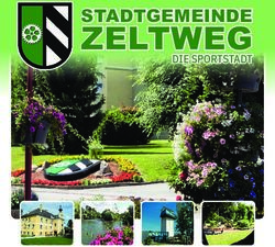 ZELTWEG DIE SPORTSTADT - STADTGEMEINDE - Stadtgemeinde Zeltweg