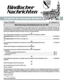 Amtsblatt der Gemeinde Bindlach