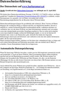 Datenschutzerkl&auml;rung Der Datenschutz auf www.barbaramarx.at - Barbara Marx