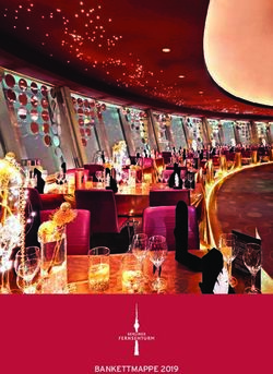BANKETTMAPPE 2019 - Berliner Fernsehturm