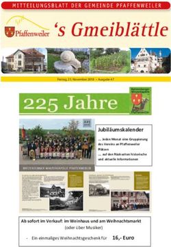 Jubil&auml;umskalender - Gemeinde Pfaffenweiler