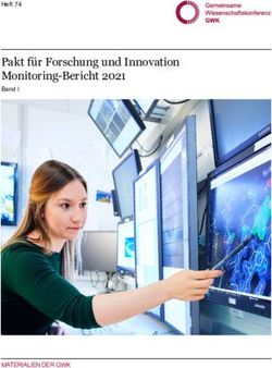 Pakt für Forschung und Innovation Monitoring-Bericht 2021 - Band I - MATERIALIEN DER GWK - Heft 74