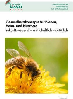 Gesundheitskonzepte f&uuml;r Bienen, Heim- und Nutztiere zukunftsweisend - wirtschaftlich - nat&uuml;rlich - Andermatt BioVet AG Stahlermatten 6 CH 6146 ...