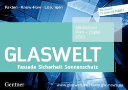 Mediadaten Print + Digital 2023 - www.glaswelt.de | www.gw-news.eu - 75 Jahre GLASWELT - Gentner Verlag