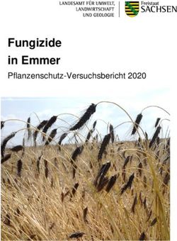 Fungizide in Emmer Pflanzenschutz-Versuchsbericht 2020 - sachsen.de