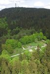 Blick auf den H&ouml;chsten und das R&ouml;merkastell - Kirchendach: Modellbau - Gemeinde Schmitten