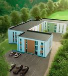 Blick auf den H&ouml;chsten und das R&ouml;merkastell - Kirchendach: Modellbau - Gemeinde Schmitten