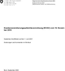 Krankenversicherungsaufsichtsverordnung (KVAV) vom 18. Novem- ber 2015
