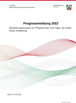 Prognosemeldung 2022 Bearbeitungshinweise für Pflegeschulen und Träger der praktischen Ausbildung