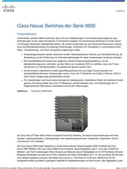 Cisco Nexus Switches der Serie 9500 - Produktübersicht